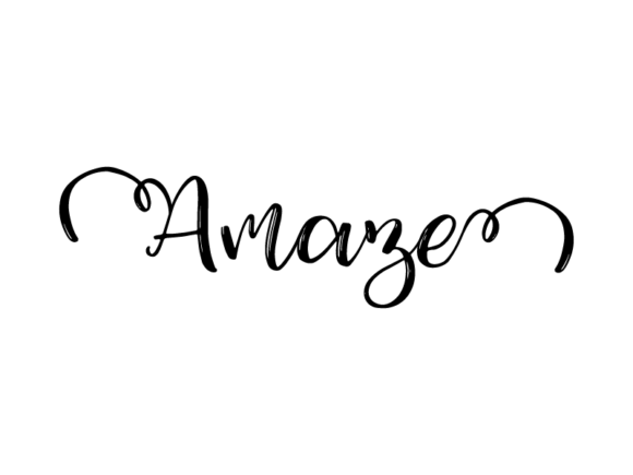 Amaze Lettering: Hand-Drawn Vector Monochrome Magic