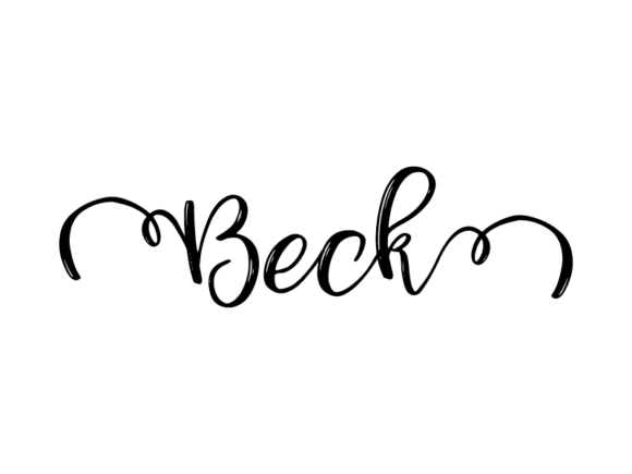 Beck Lettering: Hand-Drawn Vector Monochrome Typography for Real-World Creative Work