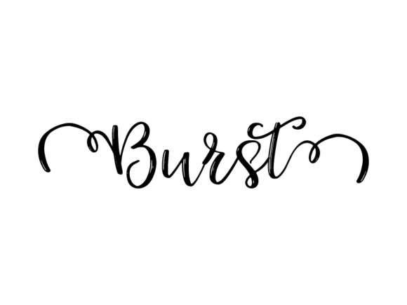 Burst Lettering: Hand-Drawn Vector Impact