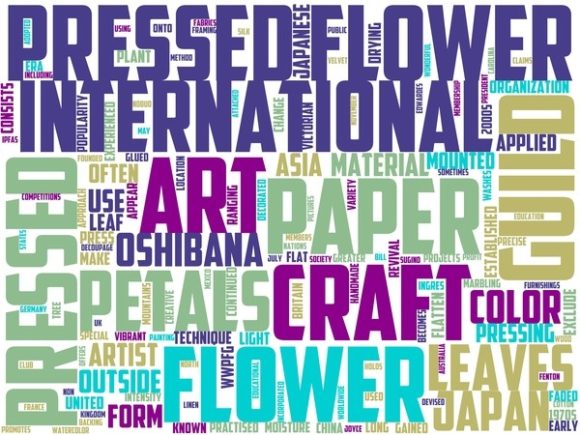 Pressed Flower Craft Wordart Tumbler
