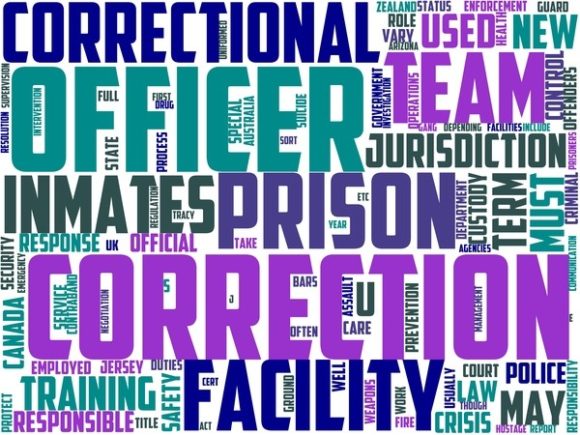 Prison Officer Wordart Sticker