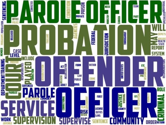Probation Officer Wordart Tshirt
