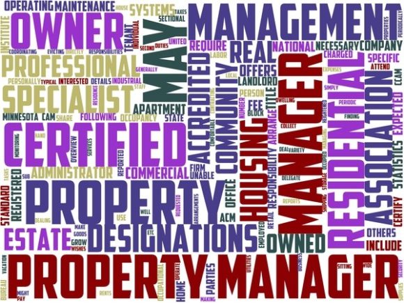 Property Manager Wordart Skinny Tumbler