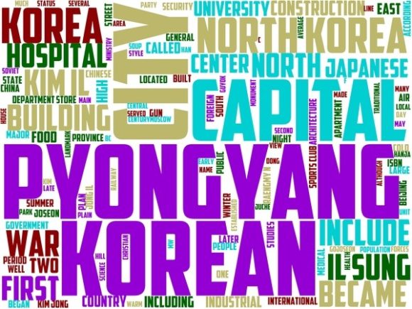 Pyongyang Wordart Book Cover